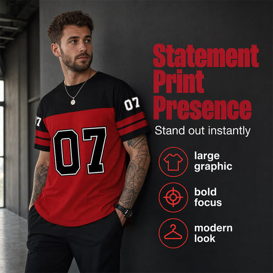 🏃‍♂️🔥 LIMITED-TIME 59% OFF! Men’s Bold Number Graphic Sports T-Shirt – Relaxed Fit, Soft Comfort & Streetwear Style 👕