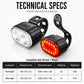 🚲🔦 LIMITED-TIME 50% OFF! USB Rechargeable Bike Light Set – Wide-Angle Beam, Water-Resistant Housing & Front-to-Rear Visibility