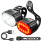 🚲🔦 LIMITED-TIME 50% OFF! USB Rechargeable Bike Light Set – Wide-Angle Beam, Water-Resistant Housing & Front-to-Rear Visibility