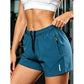 🩳☀️Buy 2 Get 1 Free! Women’s Lightweight Loose-Fit Active Shorts – Adjustable Waist, Zippered Pockets & Reflective Detail ✨