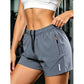 🩳☀️Buy 2 Get 1 Free! Women’s Lightweight Loose-Fit Active Shorts – Adjustable Waist, Zippered Pockets & Reflective Detail ✨