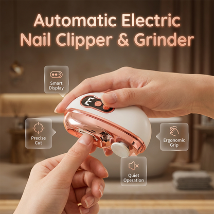 💅 50% OFF NOW! ✂️ Electric Nail Clipper – Safe-Cut Tech, Digital Display & Quiet Motor 🛡️