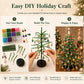 🔥Hot Sale 50% OFF🔥 Elegant Beaded Mini Christmas Tree – Collector's Holiday Decor Set, Tabletop 🎄