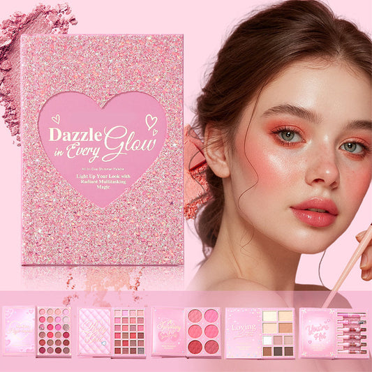 📖 53% OFF NOW! 🌸 All‑in‑One Makeup Palette Book Set – Eyeshadow, blush, highlight, contour & lip – High‑pigment, blendable & complete look in one ✨