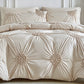 🛏️ 50% Off! Elegant Pinch Pleat Duvet Cover Set – Luxury Hotel Quality Bedding for Your Home