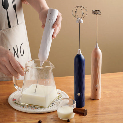 🥛☕ LIMITED-TIME 50% OFF! USB Rechargeable Handheld Milk Frother – 3 Adjustable Speeds, 2 Whisks & Easy-Clean 304 Stainless Steel