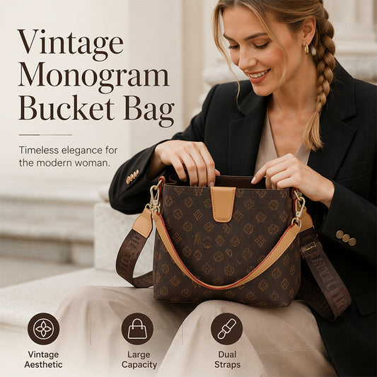👜 Women's Bucket Bag Chic Shoulder Crossbody Bag | Compact Silhouette, Drawstring Closure & Effortless Day-to-Night Style