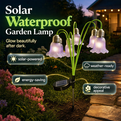🌻 Solar Flower Lights for Outdoor Garden – Waterproof LED Glowing Flowers for Patio, Lawn & Yard Decor, Auto On/Off