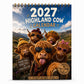 🐮May 2027 bring you booming luck！🔥2027 Funny Highland Cow Wall Calendar | A4 Hanging Calendar