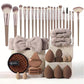 ✨️Amazing Special 59% OFF！👱🏻‍♀️Recommended by celebrity makeup artists！All-in-One Makeup Brush & Sponge Set
