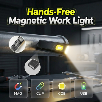 🏆 Last Day Special Price £8.99🔥Buy 2 Get 1 Free💡Hands-Free Magnetic Work Light