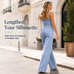 🎉 2026 Sale — Over 38,500 Sold!👖 Women Spaghetti Strap Wide Leg Denim Jumpsuit