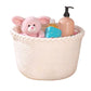 Handwoven Cotton Rope Storage Basket with Colorful Alphabet Accents