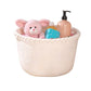 Handwoven Cotton Rope Storage Basket with Colorful Alphabet Accents