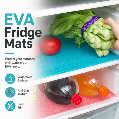 🧊 50% OFF NOW! 🛡️ Waterproof Fridge Shelf Liners – Non-slip, easy-clean & food-safe – Keeps fridge shelves fresh & organized ✨