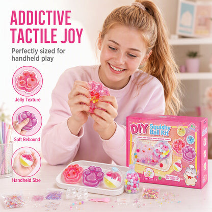 🐱 50% OFF NOW! 🧊 DIY Fried Ice Squishy Toy Kit – Cat claw design, squishy fun & creative – Perfect for sensory play & stress relief for kids ✨