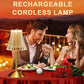 💡 Retro Rechargeable Table Lamp with Touch Dimming – Cordless 3-Stage Dimmable LED Desk Lamp, Portable Wireless Bedside Light