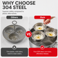 🎁2026 New Arrivals 30% OFF💥3-in-1 Stainless Steel Egg Poacher – Poach, Steam, Bake – 304 Steel, Non-Stick Release, One Pan, Endless Breakfasts ✨