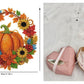 ⏳LAST DAY SALE 50%🎃🍂 Autumnal pumpkin wreath with a diamond pattern to hang up – Complete DIY kit