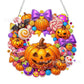 ⏳LAST DAY SALE 50%🎃🍂 Autumnal pumpkin wreath with a diamond pattern to hang up – Complete DIY kit