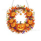 ⏳LAST DAY SALE 50%🎃🍂 Autumnal pumpkin wreath with a diamond pattern to hang up – Complete DIY kit