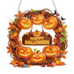 ⏳LAST DAY SALE 50%🎃🍂 Autumnal pumpkin wreath with a diamond pattern to hang up – Complete DIY kit