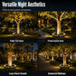 🌳💡 Ring-Shaped Solar Tree Lights – Weatherproof Outdoor Spotlights Ideal for Trees, Pillars, and Gardens
