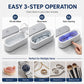 🎁 Ultrasonic Cleaner – Deep cleaning, compact & quiet – Perfect for jewelry, glasses & small items 💎