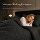 🛏️ Brushed Microfiber Comforter Set: Diamond Quilting, Moisture-Wicking, All-Season, with 2 Pillowcases