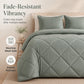 🛏️ Brushed Microfiber Comforter Set: Diamond Quilting, Moisture-Wicking, All-Season, with 2 Pillowcases