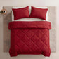 🛏️ Brushed Microfiber Comforter Set: Diamond Quilting, Moisture-Wicking, All-Season, with 2 Pillowcases