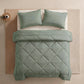 🛏️ Brushed Microfiber Comforter Set: Diamond Quilting, Moisture-Wicking, All-Season, with 2 Pillowcases