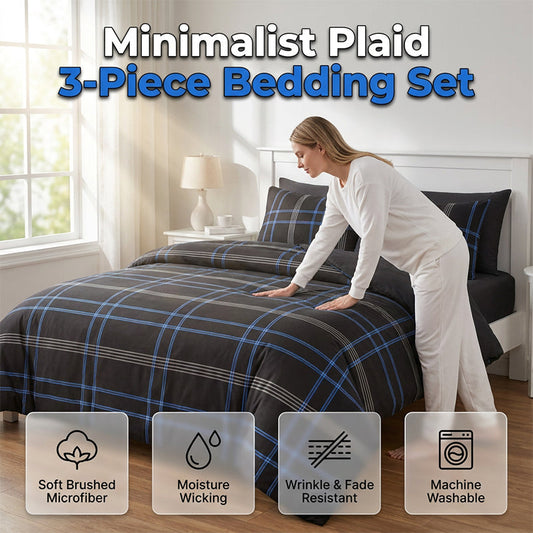 ⏳🔥LIMITED-TIME 50% OFF! ⏰Modern Minimalist Geometric Bedding Se🛏️