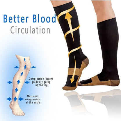 ⏳🔥LIMITED-TIME 50% OFF! ⏰Copper‑Infused Graduated Compression Socks ✨