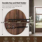Wall Mount Key Holder with Shelf & Hooks