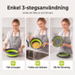 📢📢40% OFF !! ⏰ 3-Piece Collapsible Colander Set with Draining Base – Space-Saving Kitchen Strainers for Fruits, Pasta & Vegetables