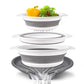 📢📢40% OFF !! ⏰ 3-Piece Collapsible Colander Set with Draining Base – Space-Saving Kitchen Strainers for Fruits, Pasta & Vegetables