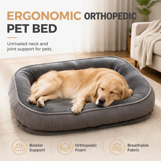 🐾 LIMITED-TIME 52% OFF! ☁️ All‑Season Ergonomic Comfort Pet Bed – Snug, Breathable, Cozy ✨