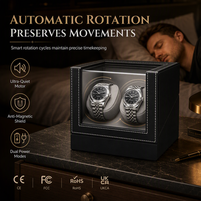 🏠⌚Automatic Watch Winder Box for Mechanical Watches Household Rotating Watch Storage Case
