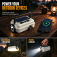 🔋Dual‑Light Solar Camping Lantern‑Multi‑Function Portable Solar Work Light with Power Bank, Hanging Emergency Lamp for Camping Hiking Power‑Outage💡