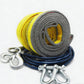 🏆 Last Day Special Price £10.99! 🎁4-Ton Tow Rope with U-Shackle Hooks