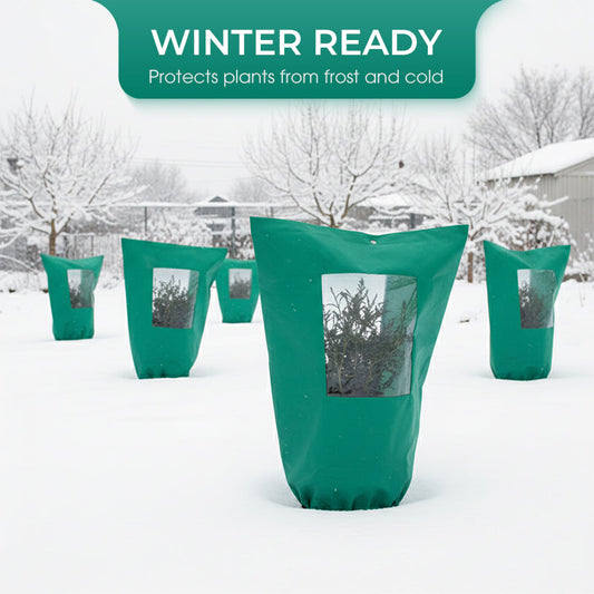 🌱 ❄️ Winter Plant Cover – Zipper & drawstring for frost protection ✨