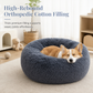 🐾Round Cozy Plush Pet Nest🌙