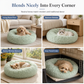 🐾Round Cozy Plush Pet Nest🌙