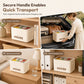 Large Plastic Medicine Storage Box with Multi-Layer Divided Compartments Portable Family Emergency First Aid Organizer Box