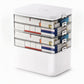 Large Plastic Medicine Storage Box with Multi-Layer Divided Compartments Portable Family Emergency First Aid Organizer Box