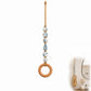 🏡 Decorative Beaded Towel Hanger with Wooden Ring – Boho, Handcrafted, Multi-scene ✨