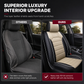 🚗 Universal Full-Coverage Leather Car Seat Covers – All-Season Protection & Stylish Stripe Design ✨
