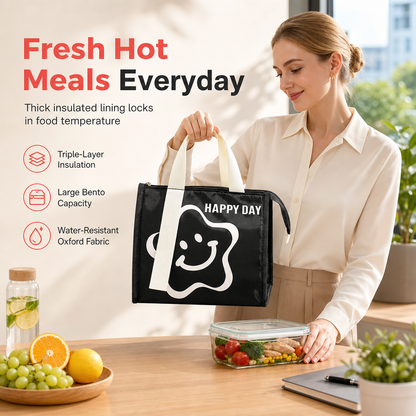 ⏳🔥BUY 1 GET 1 FREE！! ⏰🍱 2026 HOT SALE🥳💞50K+ SOLD!✨Insulated Thickened Lunch Bag – Keep Meals Fresh & Ready ✨