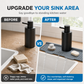 💧 LIMITED-TIME 49% OFF! 🧽 Food Grade Silicone Faucet Splash Guard Mat – Drain Fast, Flexible, Cuttable ✨